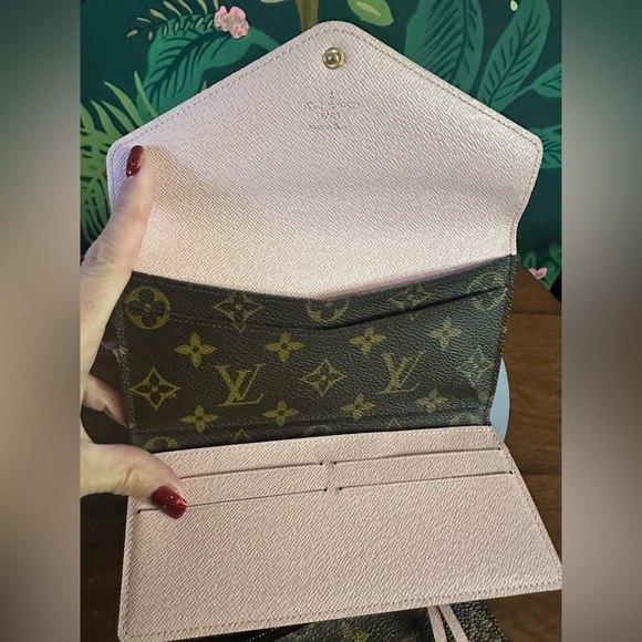 🏆SOLD🏆LOUIS VUITTON Josephine Monogram Rose Ballerine Wallet ❤️🦄 - Picture 8 of 11